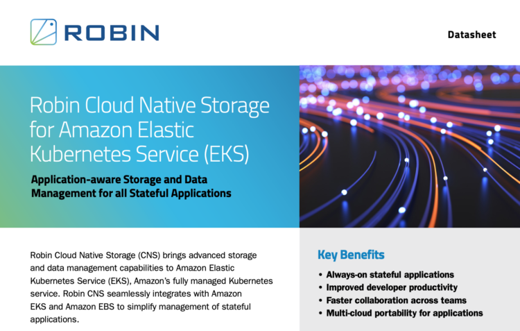 Robin Cloud Native Storage for Amazon EKS