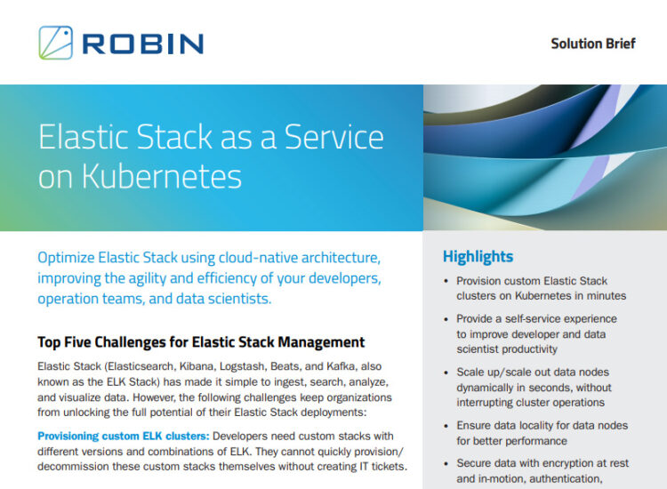 Elastic Stack-as-a-Service with Kubernetes Solution Brief