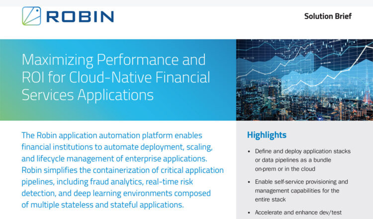 Financial Services with Kubernetes – Solution Brief
