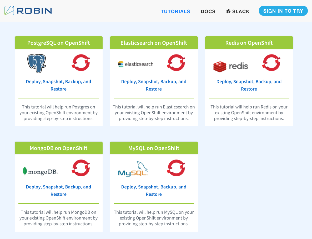 Robin Cloud Native Storage Tutorials