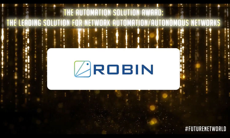 Robin.io wins Automation Solution Award FutureNet World Awards 2021
