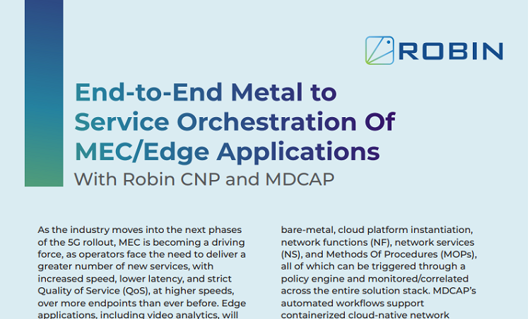 End-to-End Metal to Service Orchestration Of MEC/Edge Applications