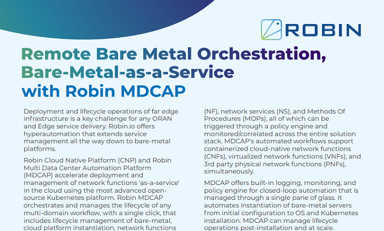 Remote Bare Metal Orchestratrion, Bare-Metal-as-a-Service