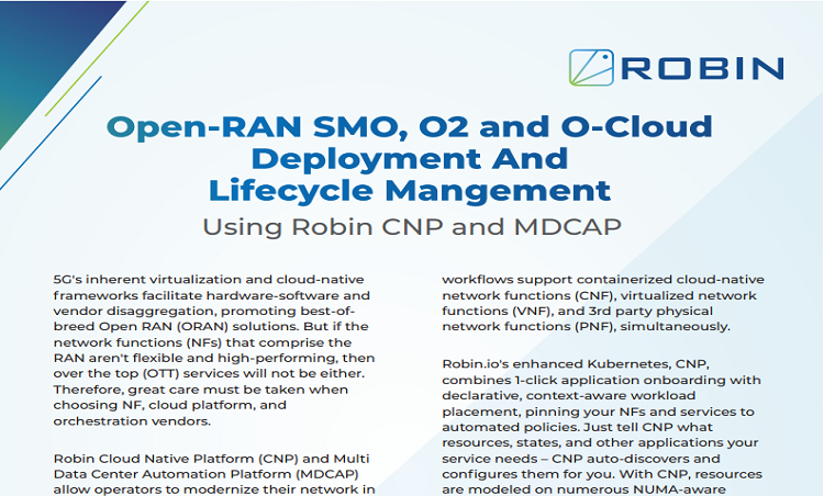 Open-RAN SMO, O2 and O-Cloud Deployment And Lifecycle Mangement