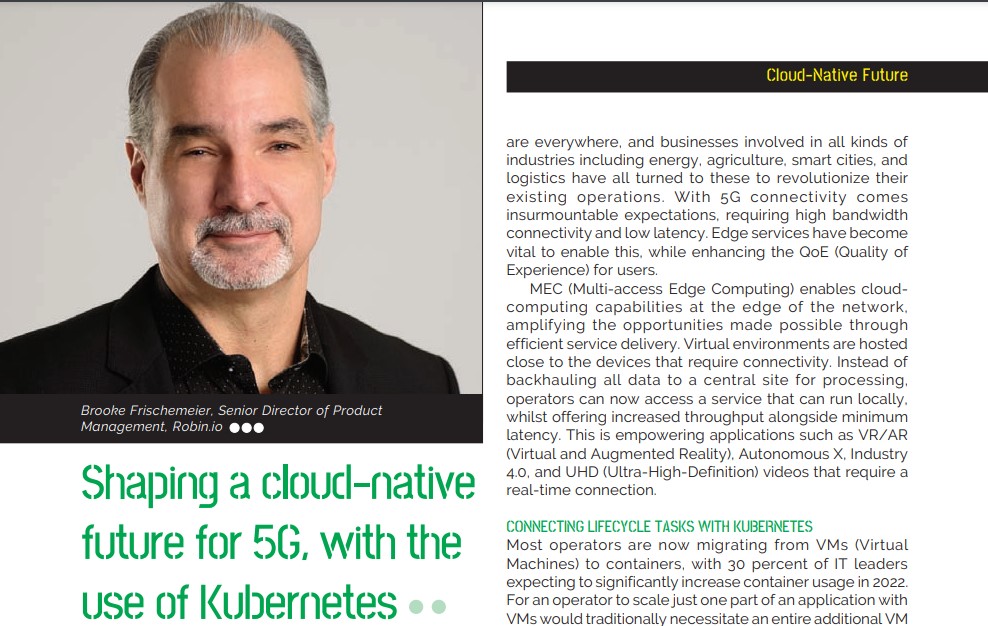 Shaping a Cloud-native future for 5G, with the use of Kubernetes